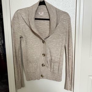 Crème knit cardigan